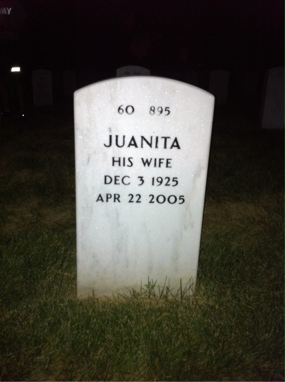 Back of headstone — Joseph Spoone