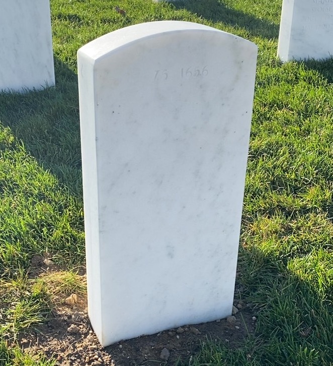 Back of headstone — Sherman Mcalpin