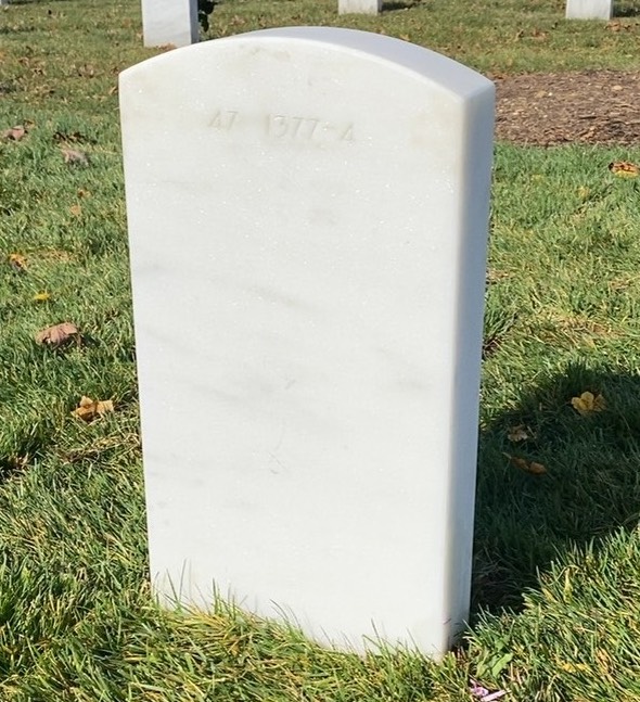Back of headstone — John Balkey