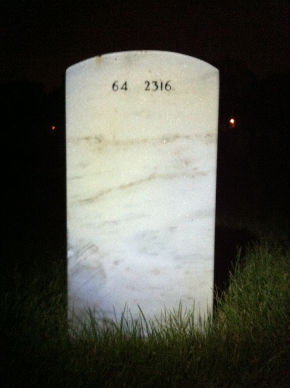 Back of headstone — Thomas Yorkshire