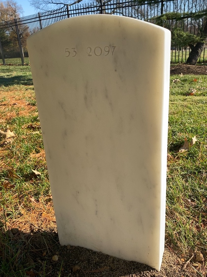 Back of headstone — Thomas Lee Reese