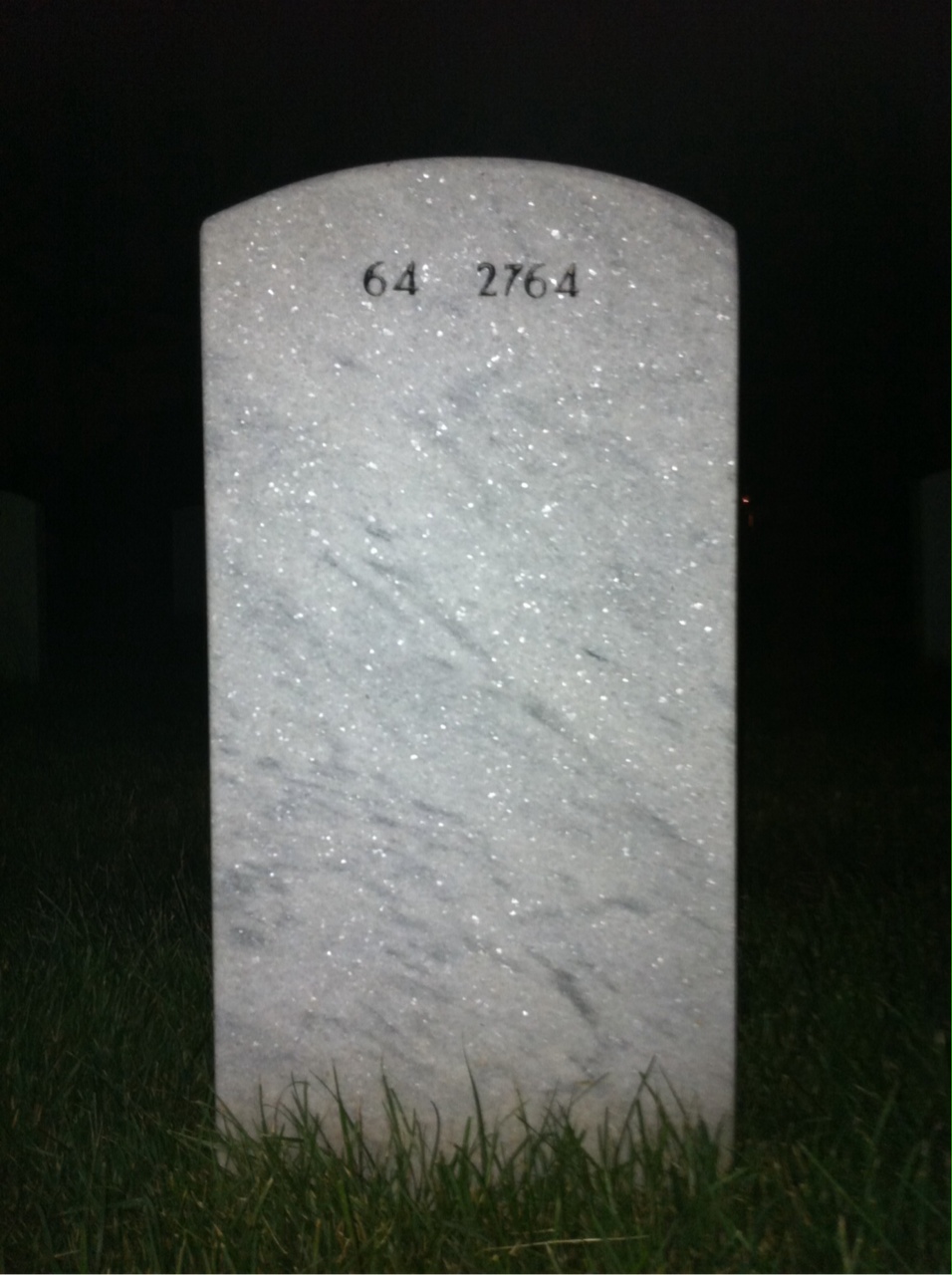 Back of headstone — Brent Fox