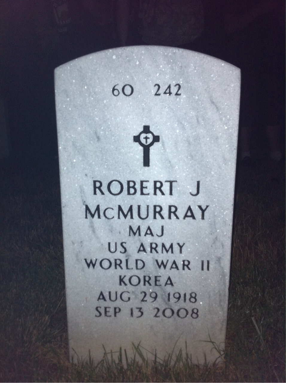 Back of headstone — Kathleen Mcmurray