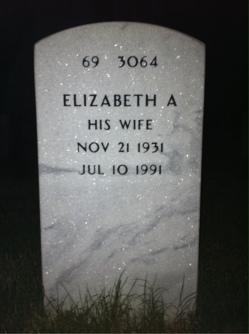 Back of headstone — Thomas Jimmerson