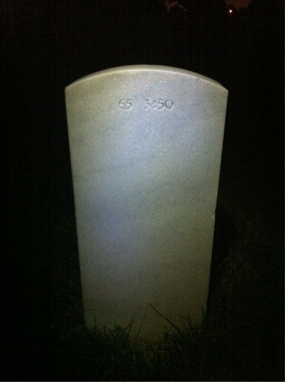 Back of headstone — Billy Boiles