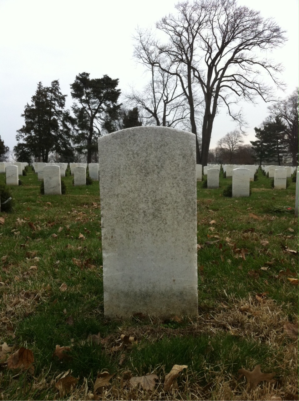 Back of headstone — Frederick Mckenny