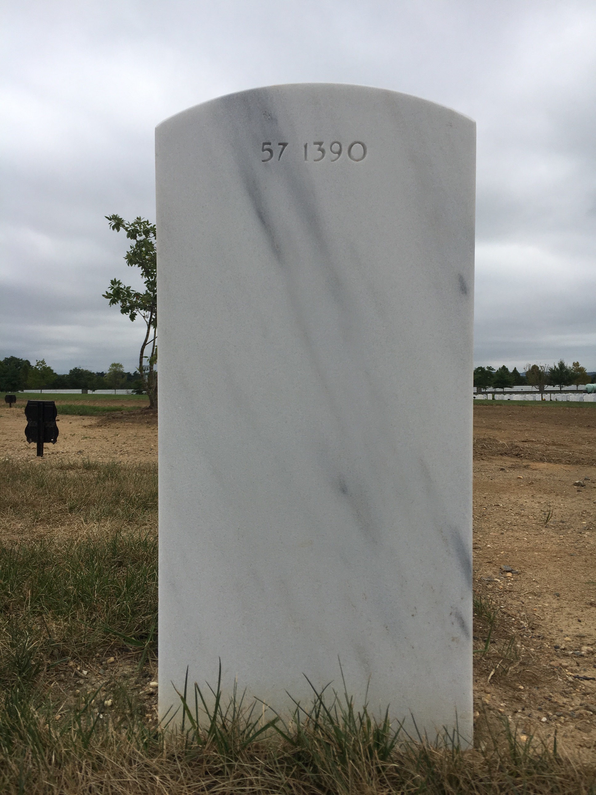 Back of headstone — Nicholas Anthony Wine