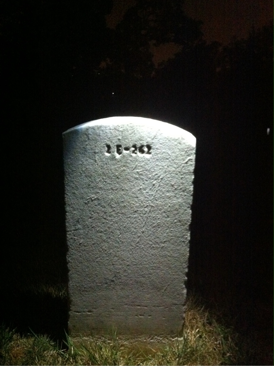 Back of headstone — Joseph Aronson