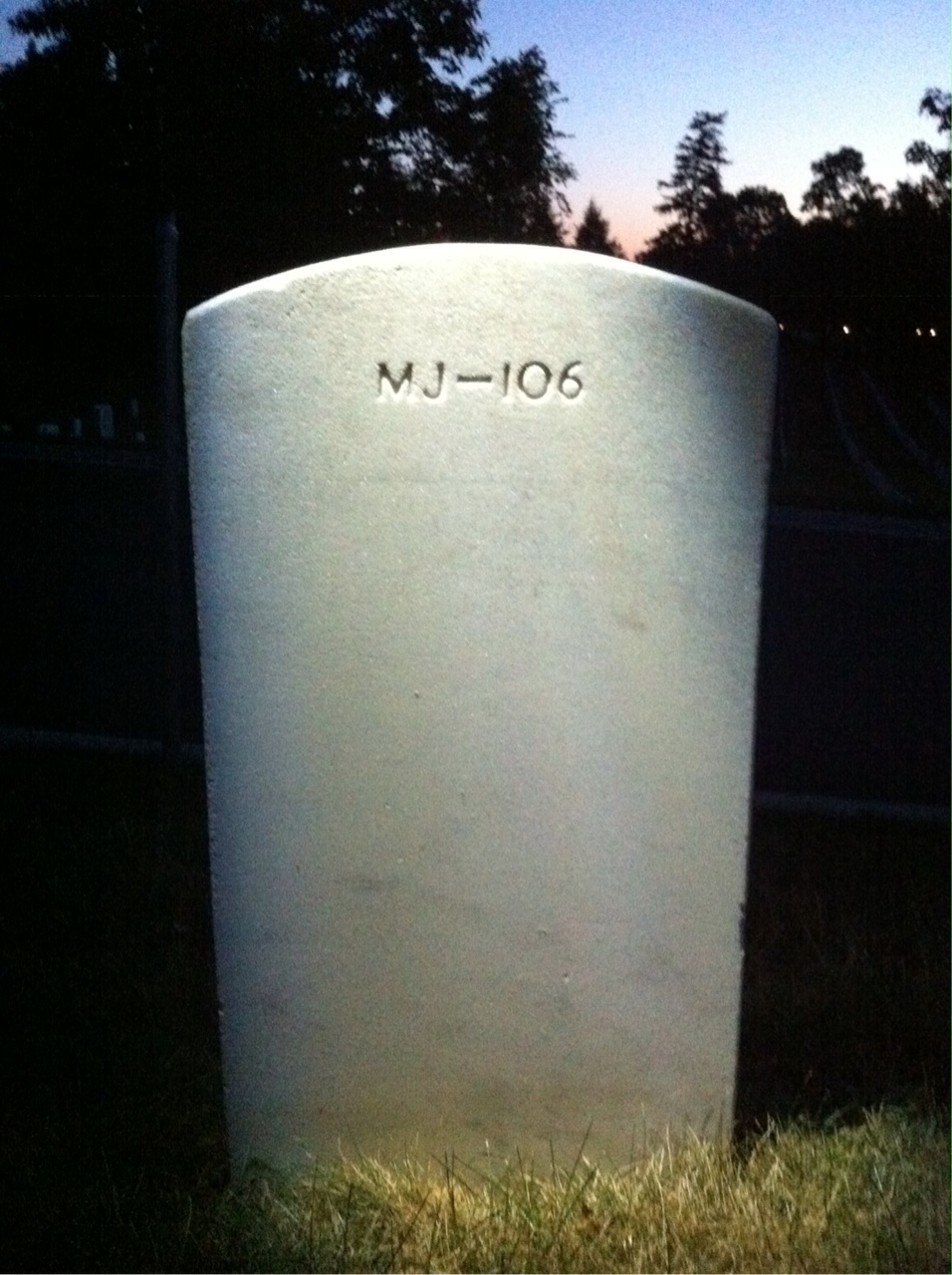 Back of headstone — Thomas Richard Doyle