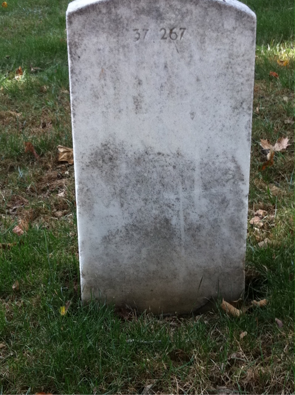 Back of headstone — Earl Mitchell