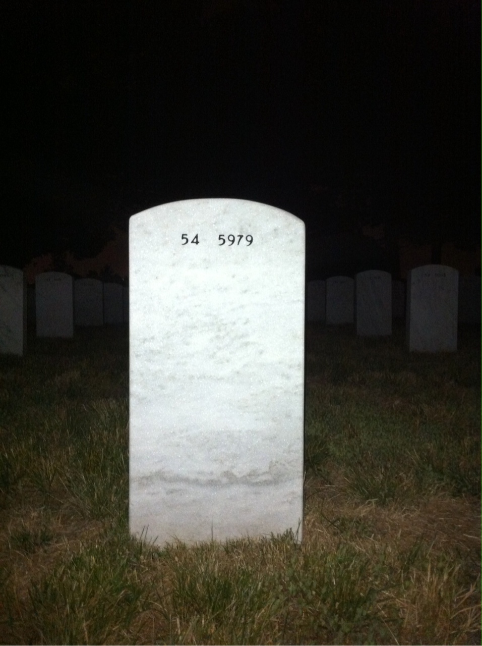 Back of headstone — Robert Gloff