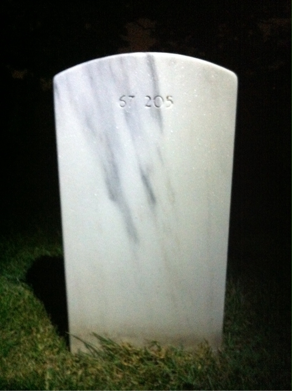 Back of headstone — William Andrew Rockwell