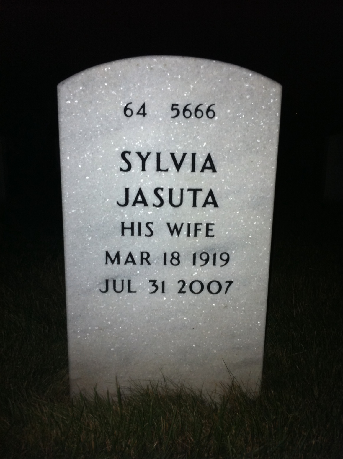 Back of headstone — Andrew Gorski
