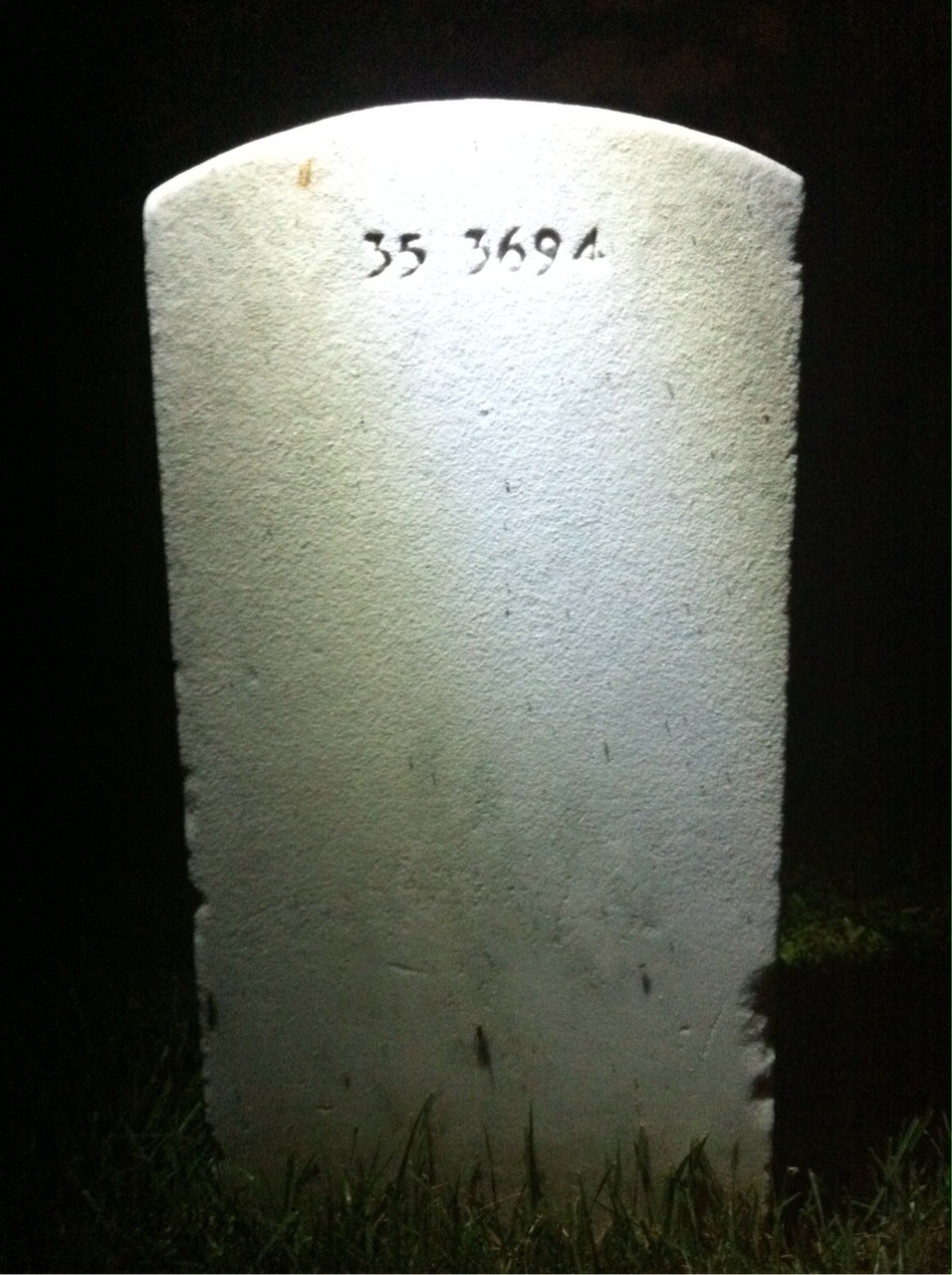 Back of headstone — Henry G Kennedy