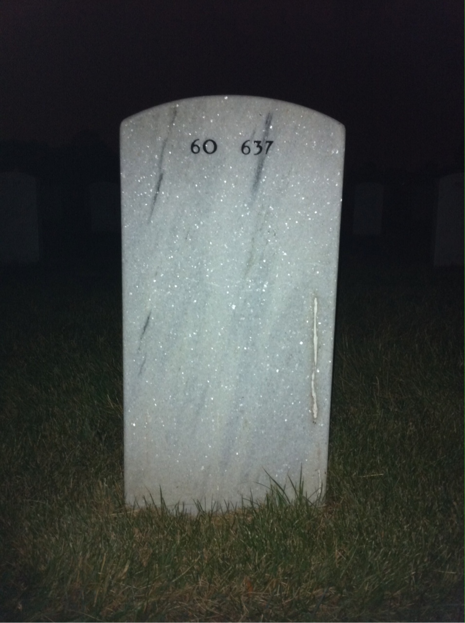 Back of headstone — Clifford Branson
