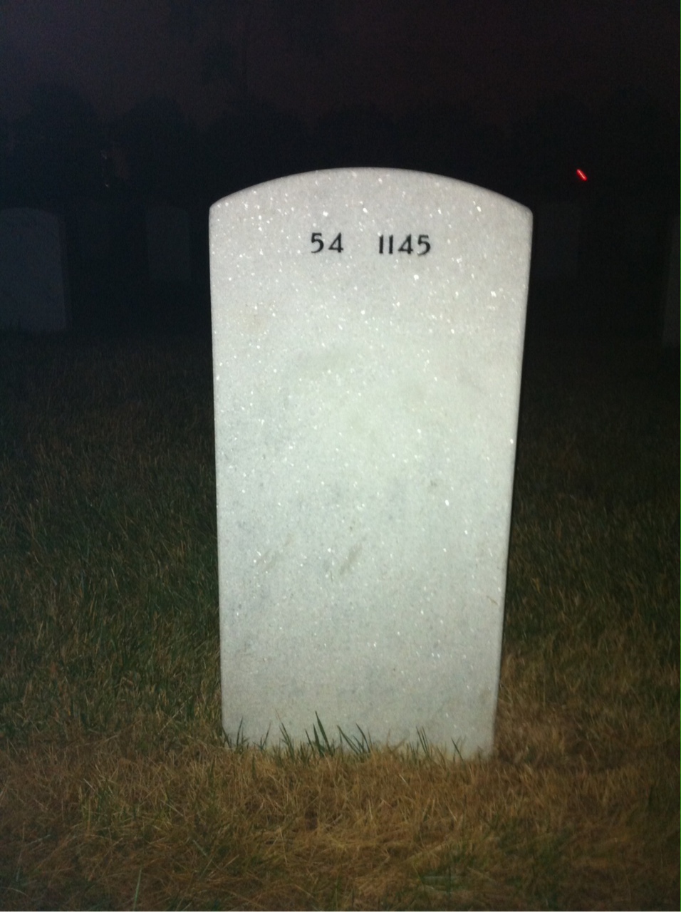 Back of headstone — Raymond Wilson