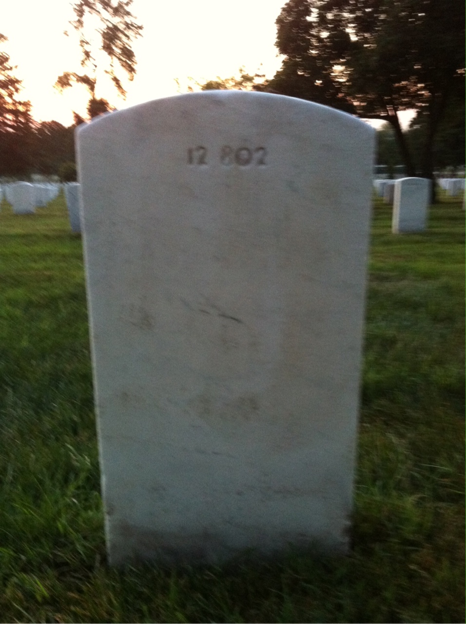 Back of headstone — Mary Crocker