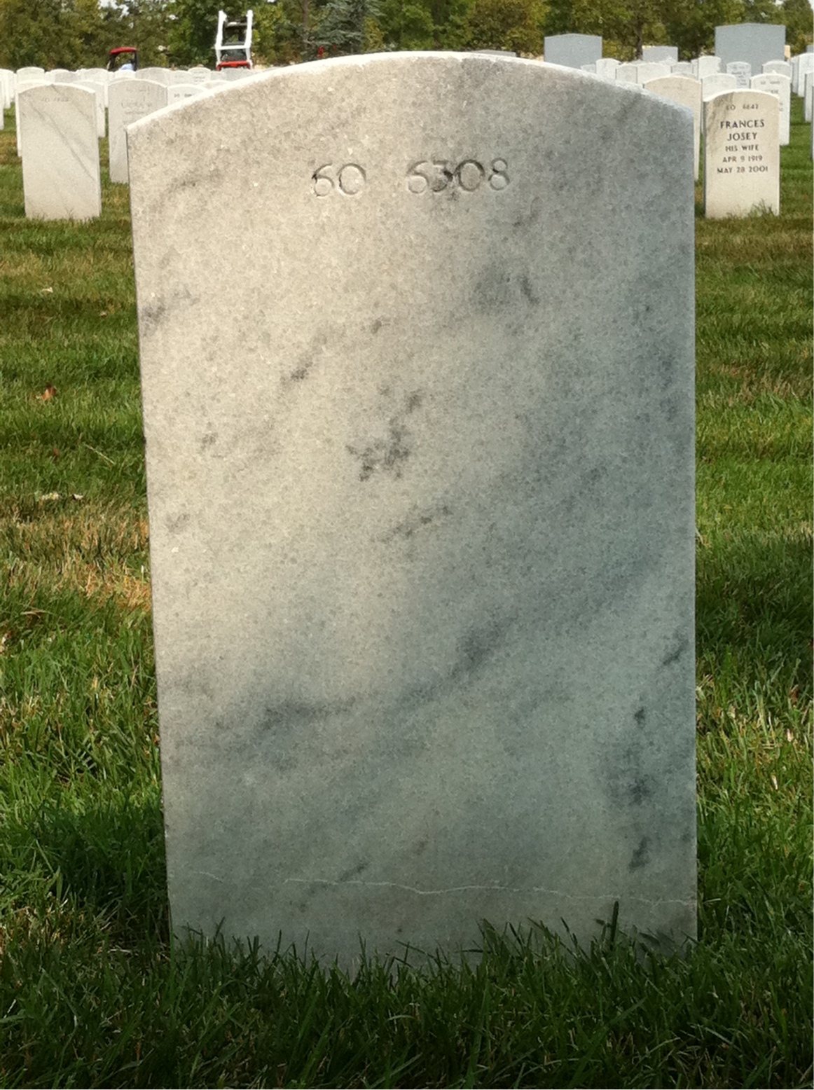 Back of headstone — Ignatius Baginski
