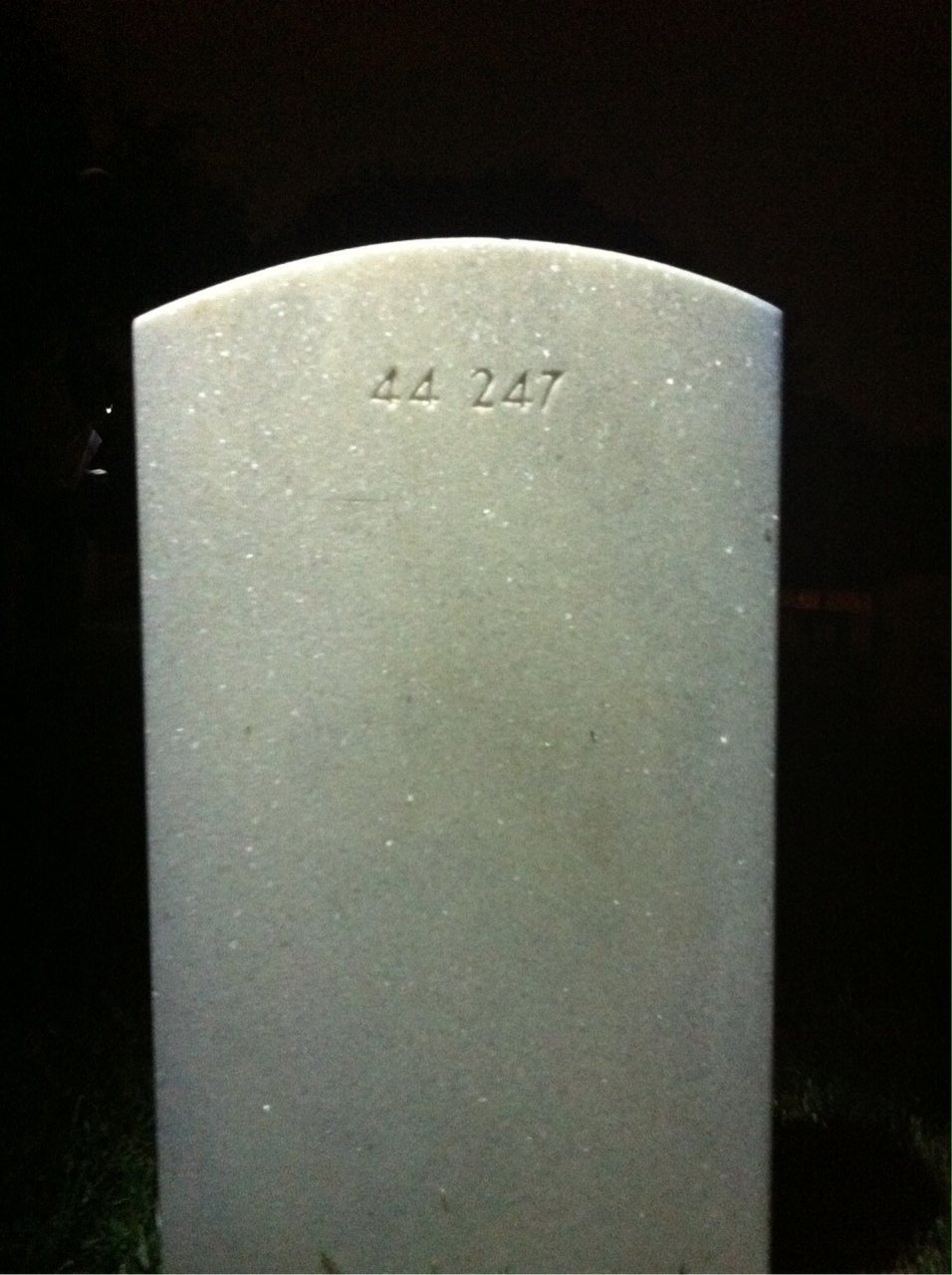 Back of headstone — Lucille Mckeever