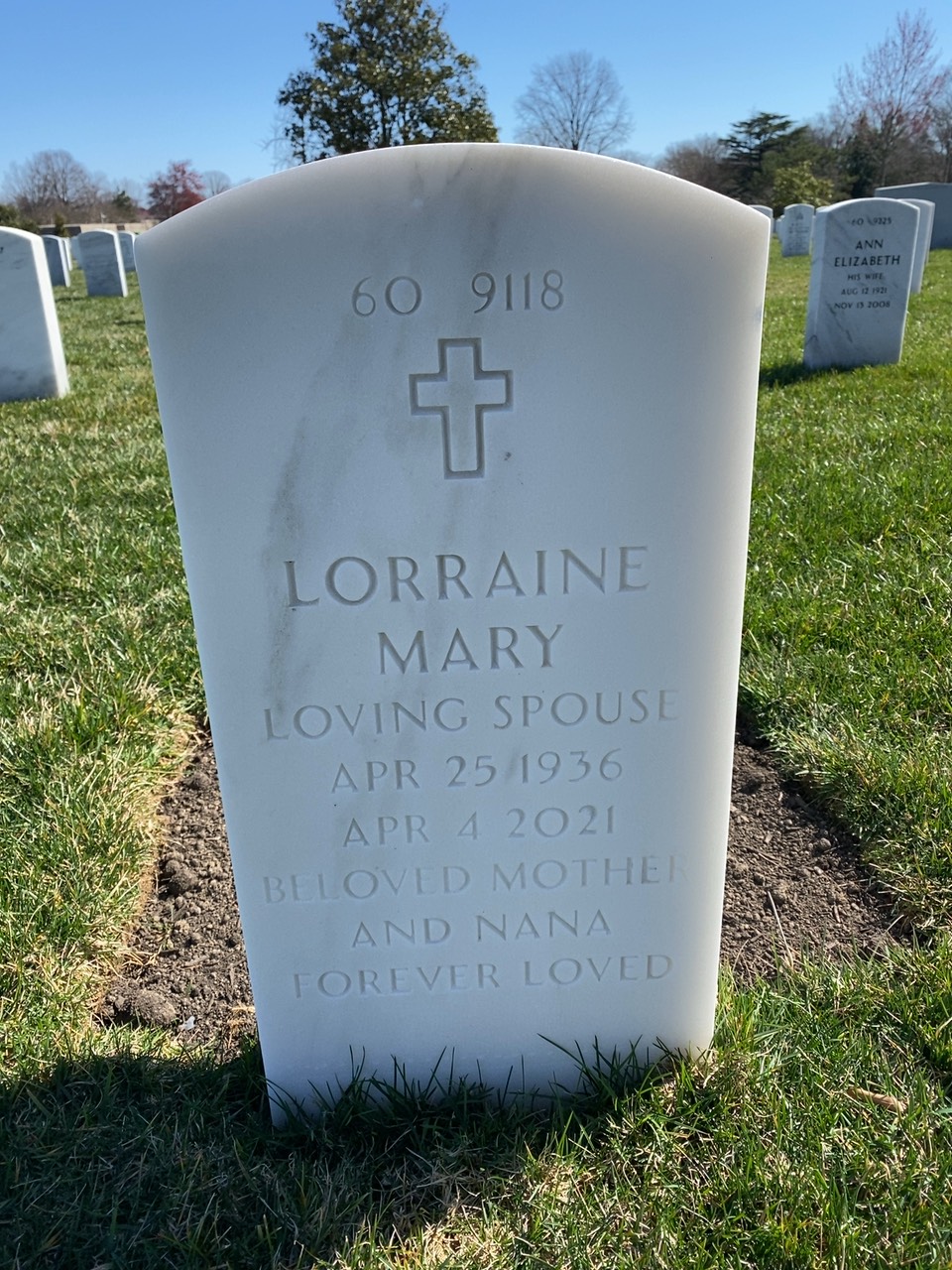 Back of headstone — Jack Chagnon