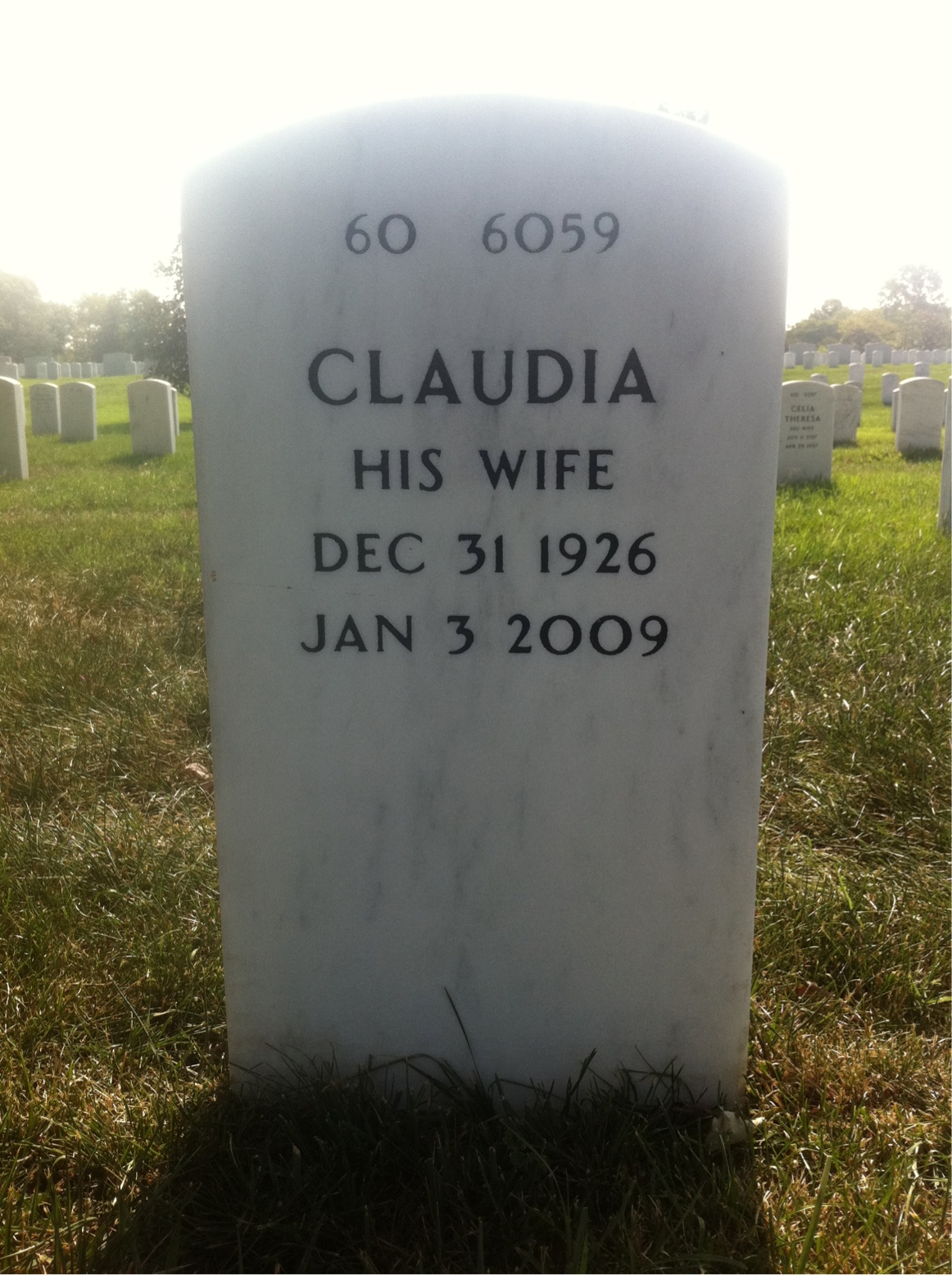 Back of headstone — Alfonso Gonzales