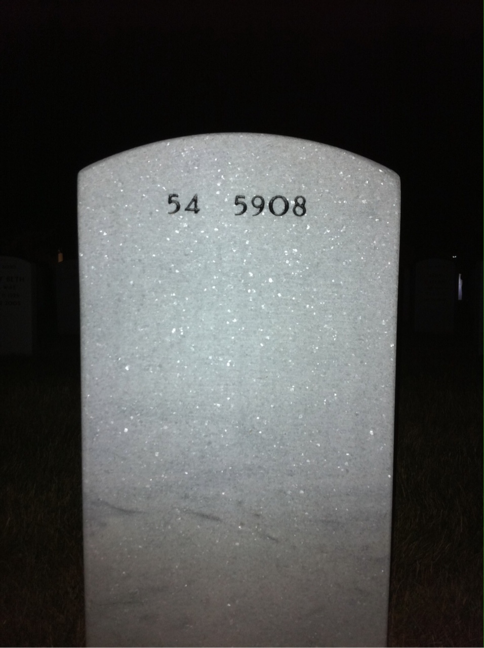 Back of headstone — Robert Cefalo