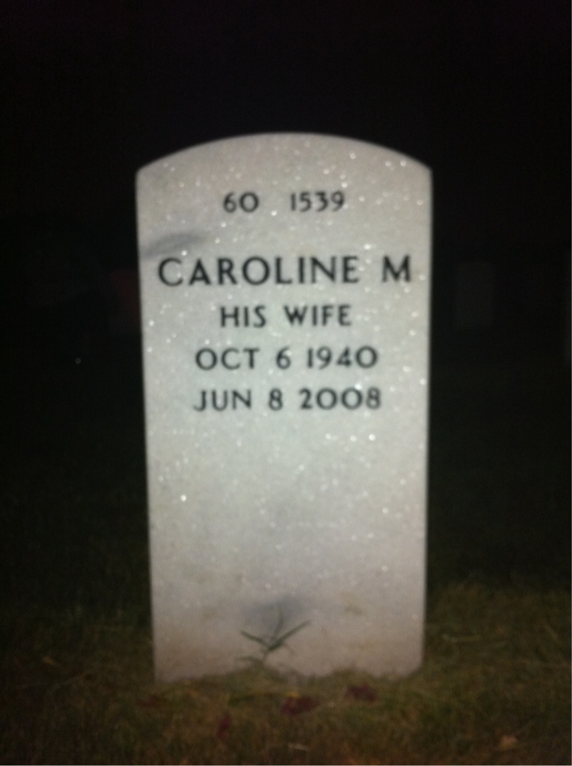 Back of headstone — Robert Viergutz
