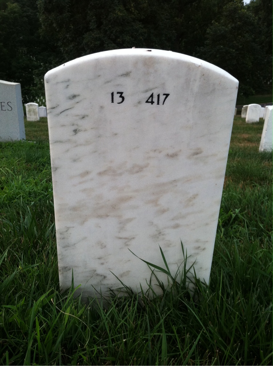 Back of headstone — Hershel Donahue