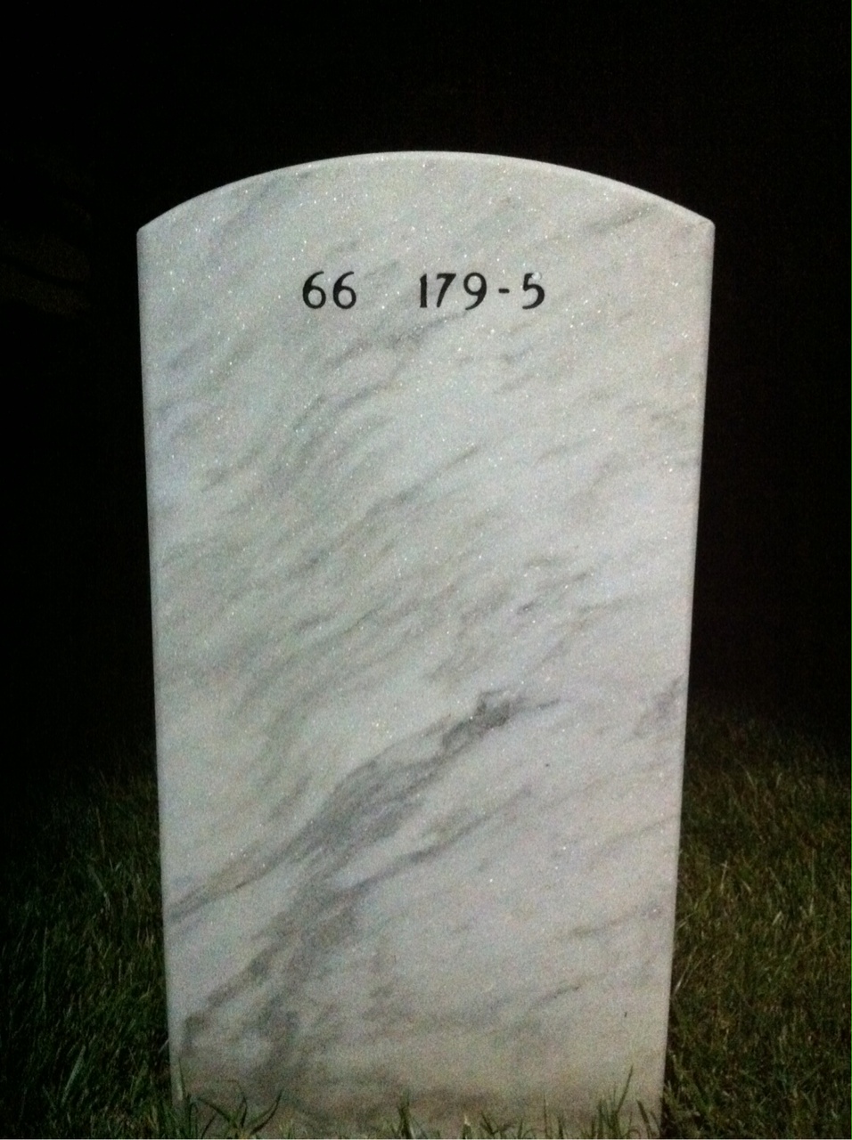 Back of headstone — William Dipetrillo