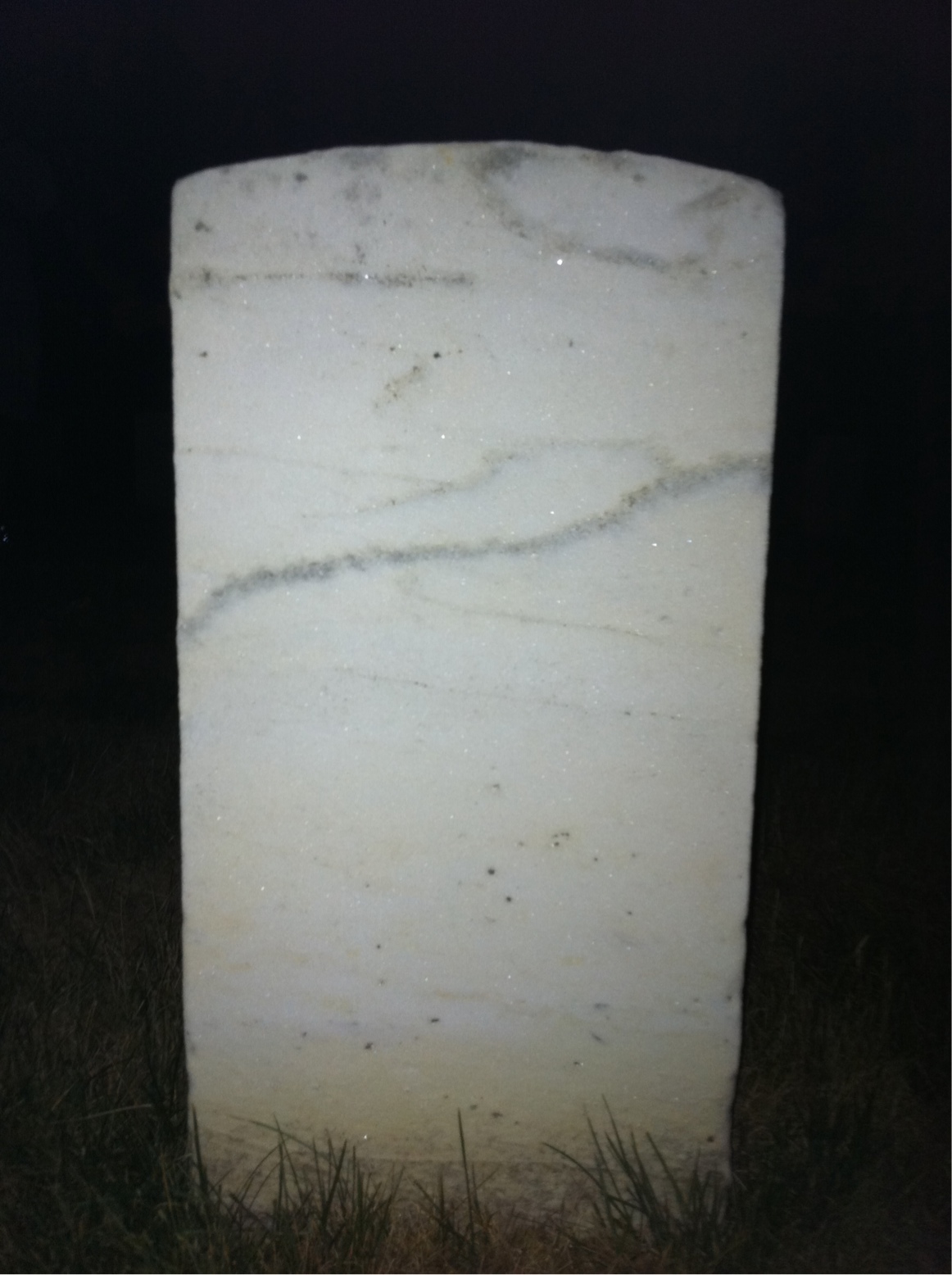 Back of headstone — James Mosley