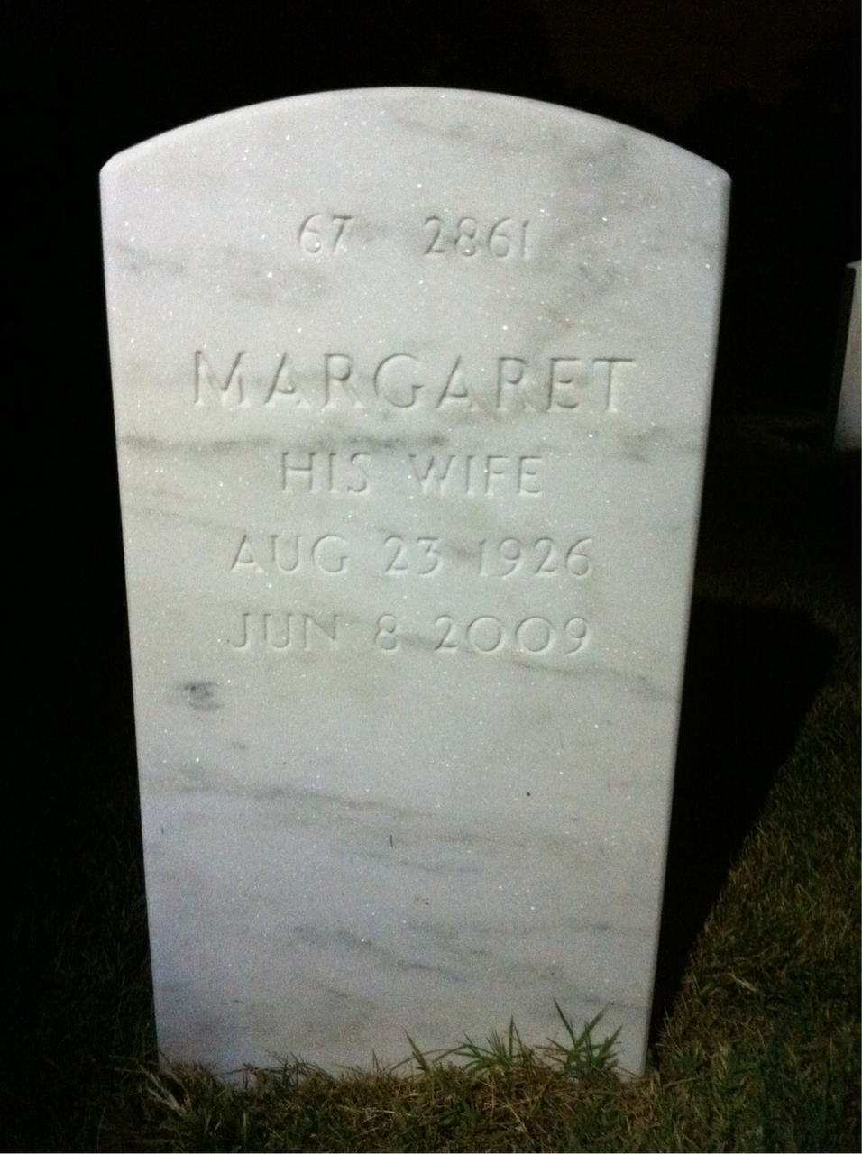 Back of headstone — Robert Pauley