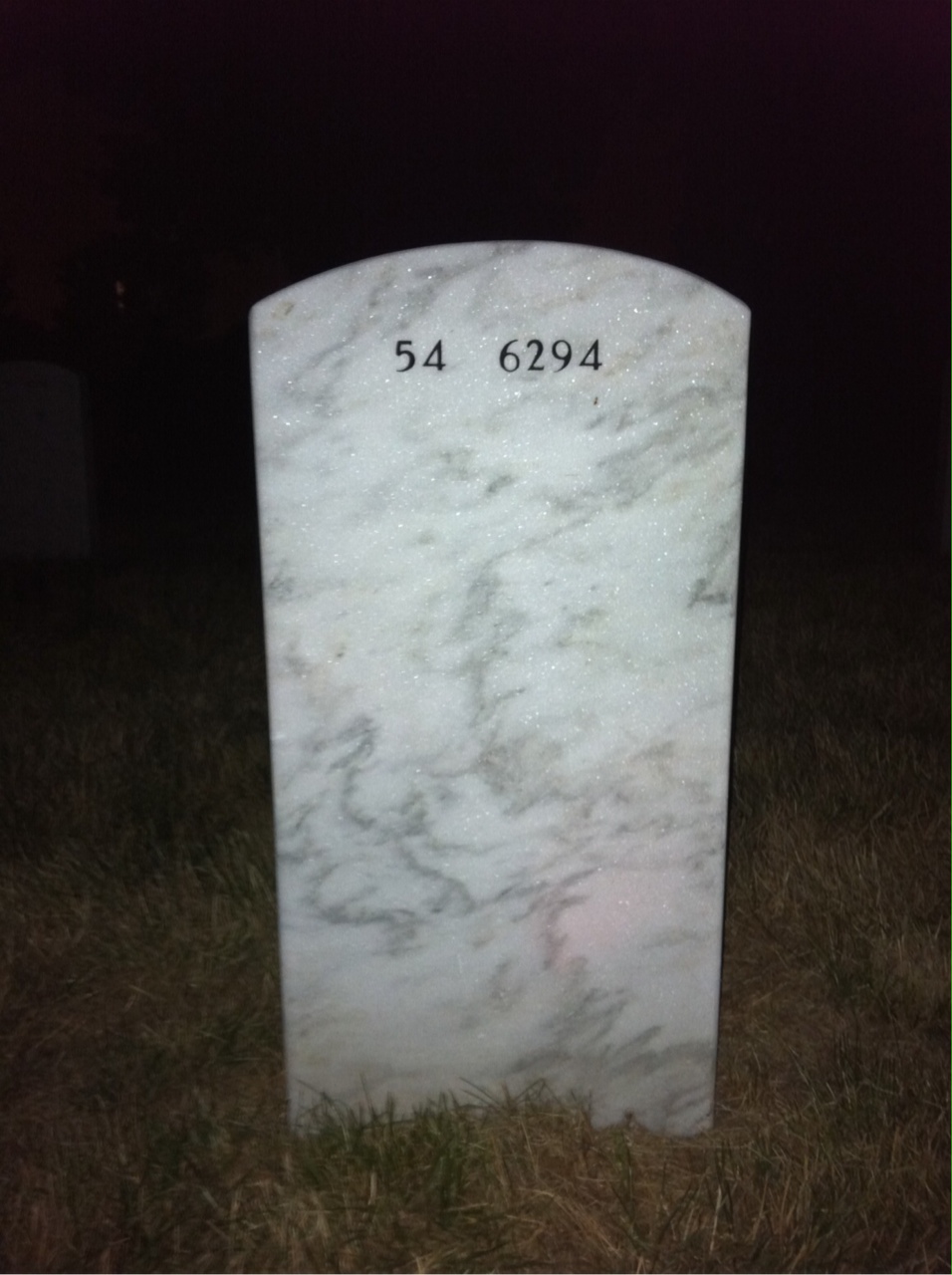 Back of headstone — Francis Needham