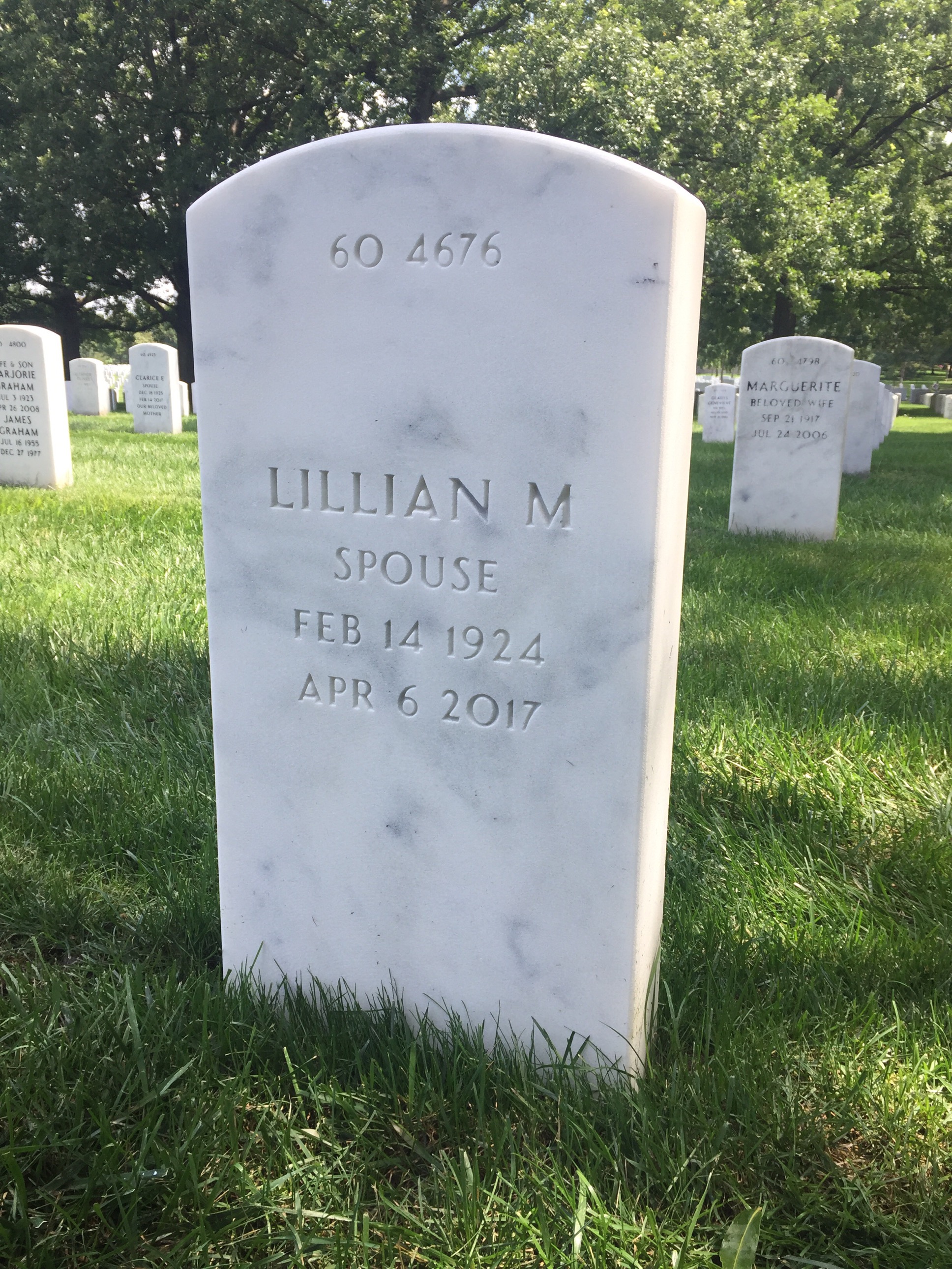 Back of headstone — David Atkinson