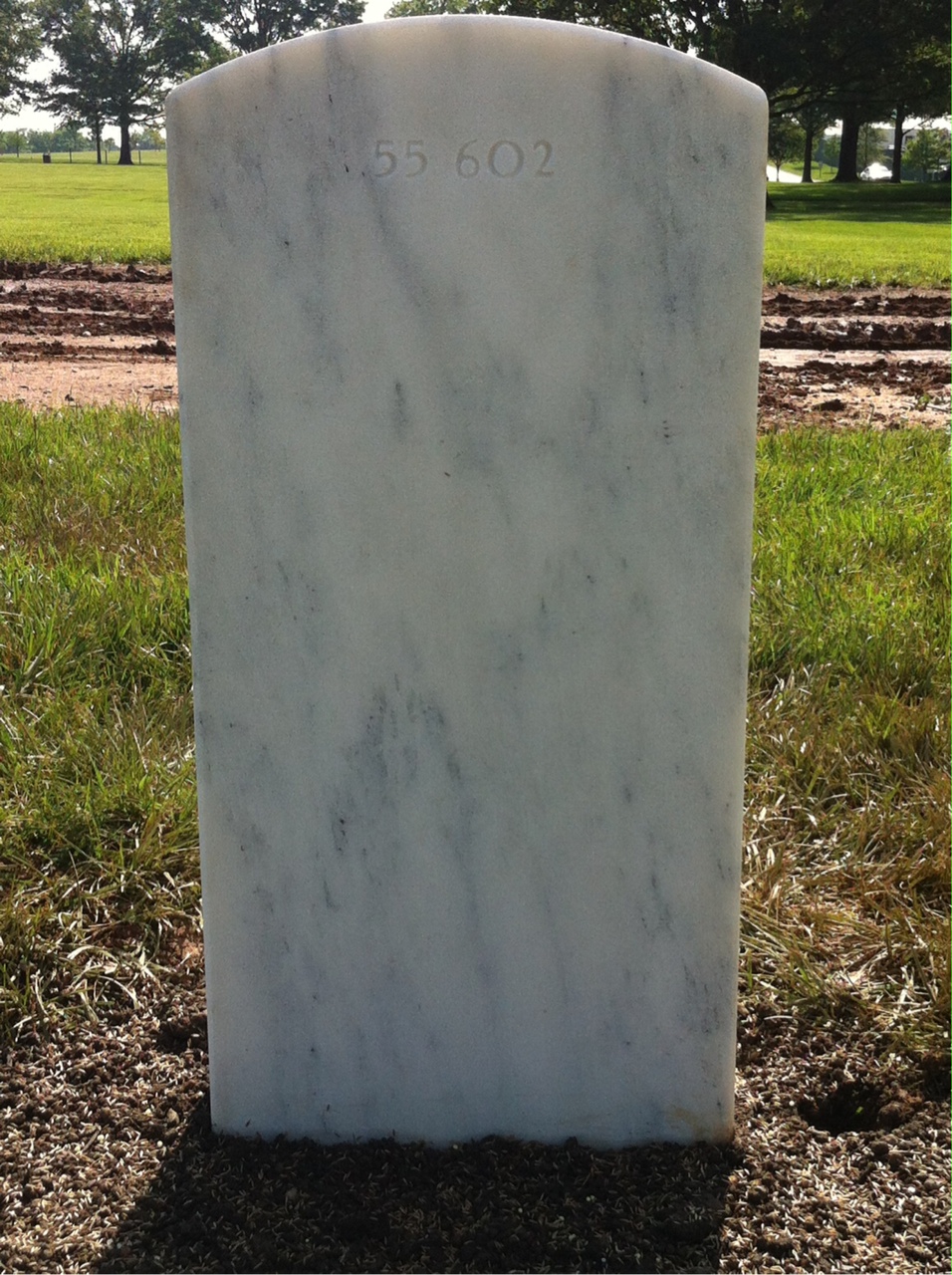 Back of headstone — William Smith Prince
