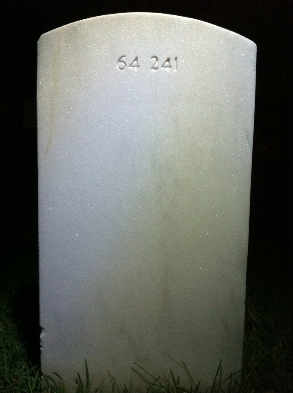 Back of headstone — Bryan Lester Clark