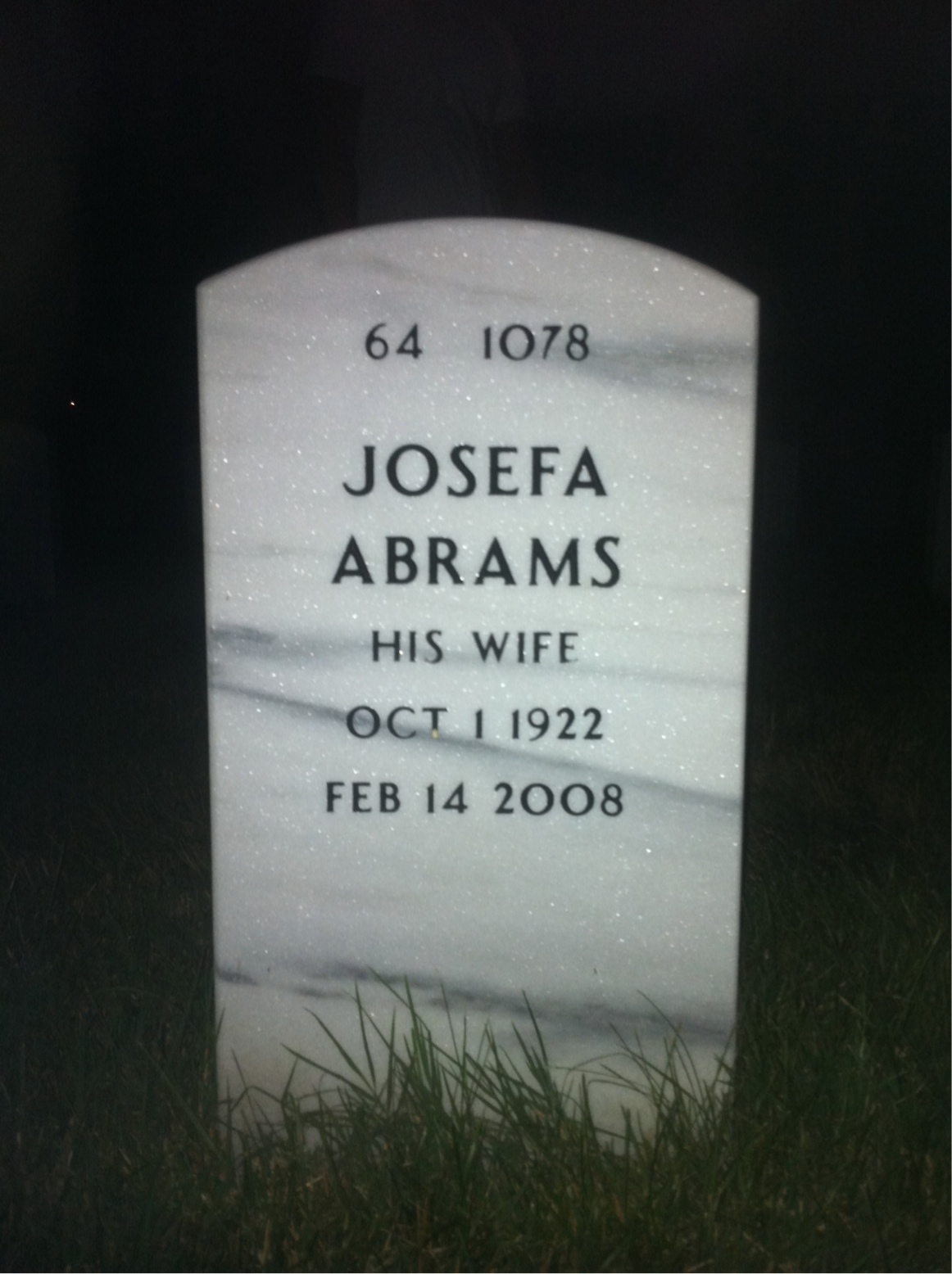 Back of headstone — Jud Steen