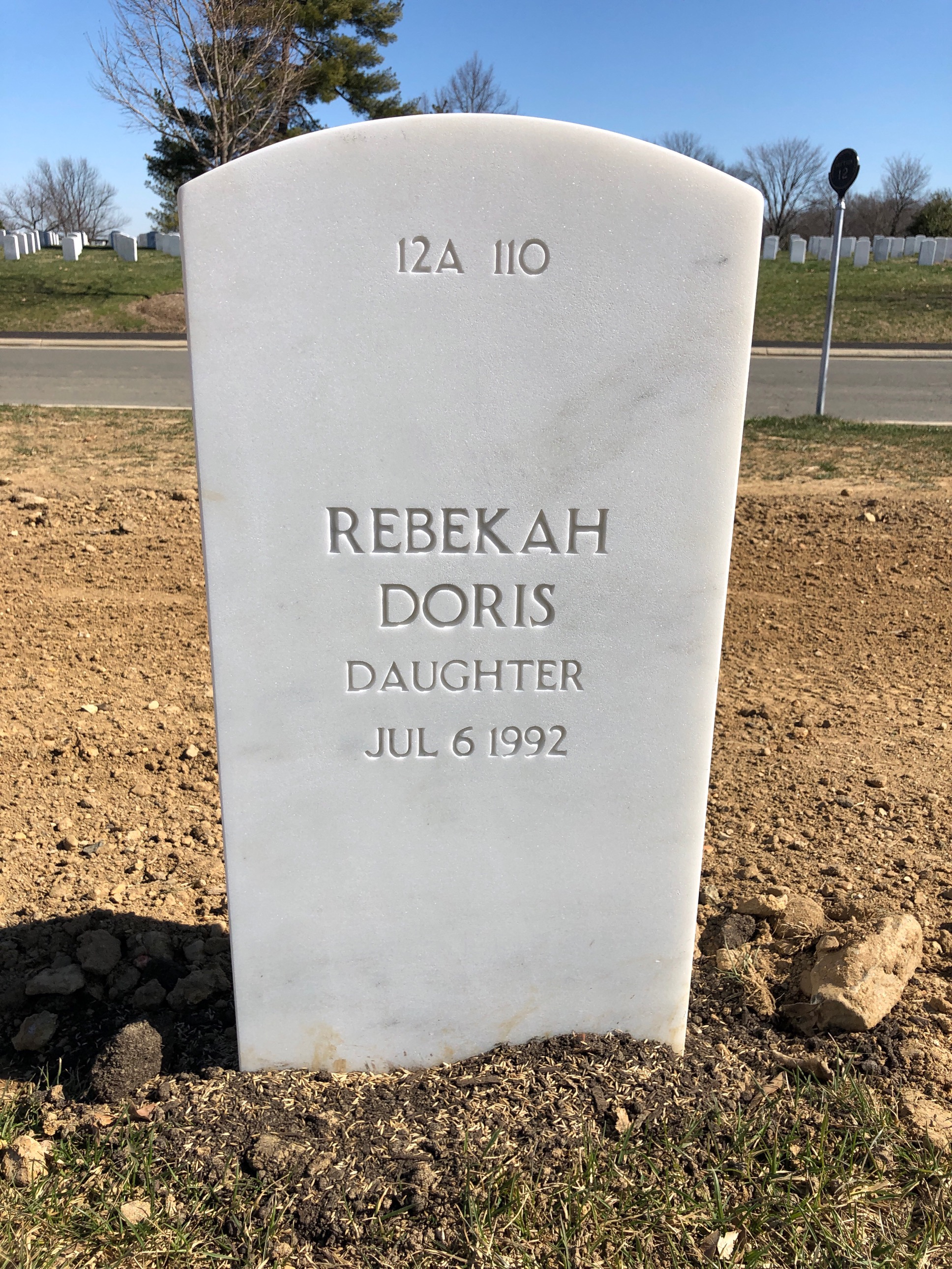 Back of headstone — Cecil C Nolin