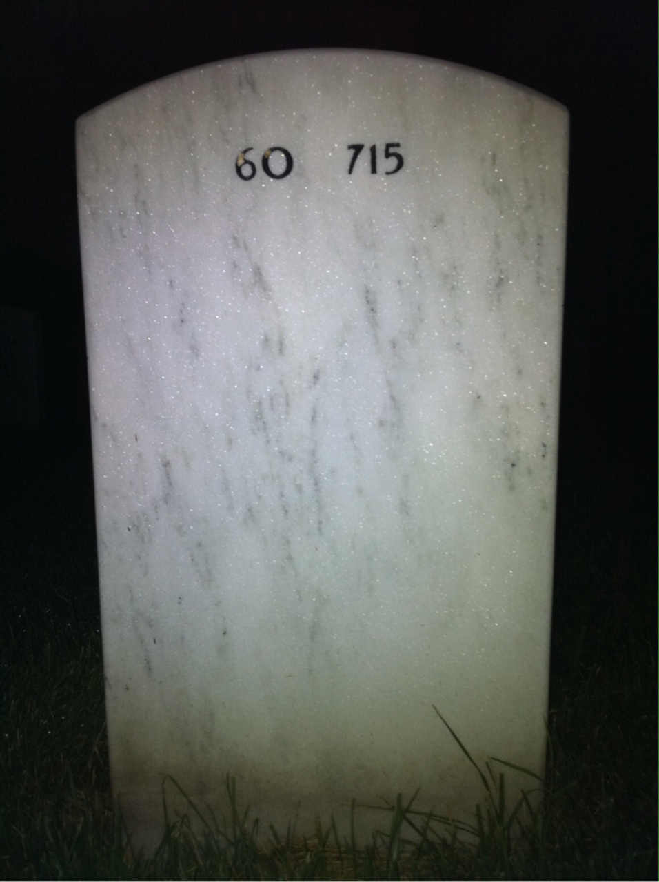 Back of headstone — William Inskeep