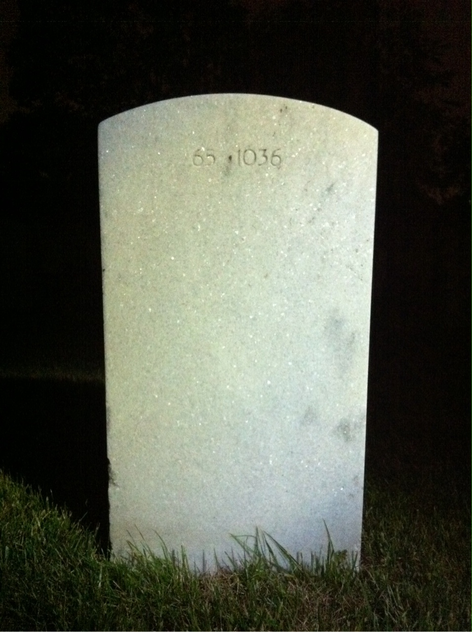 Back of headstone — William Akers