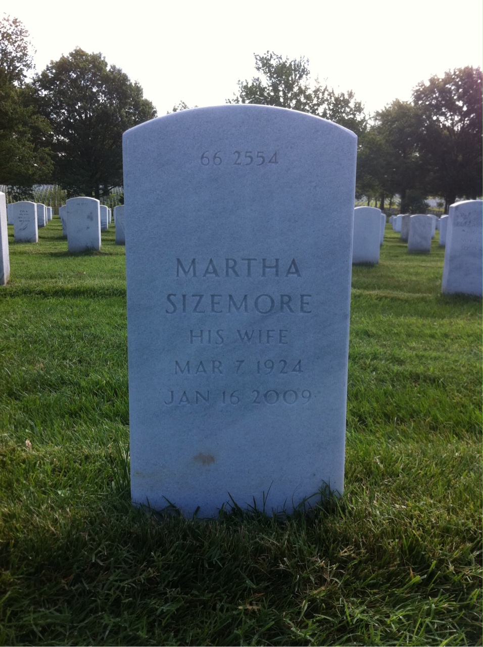 Back of headstone — Julian Scott