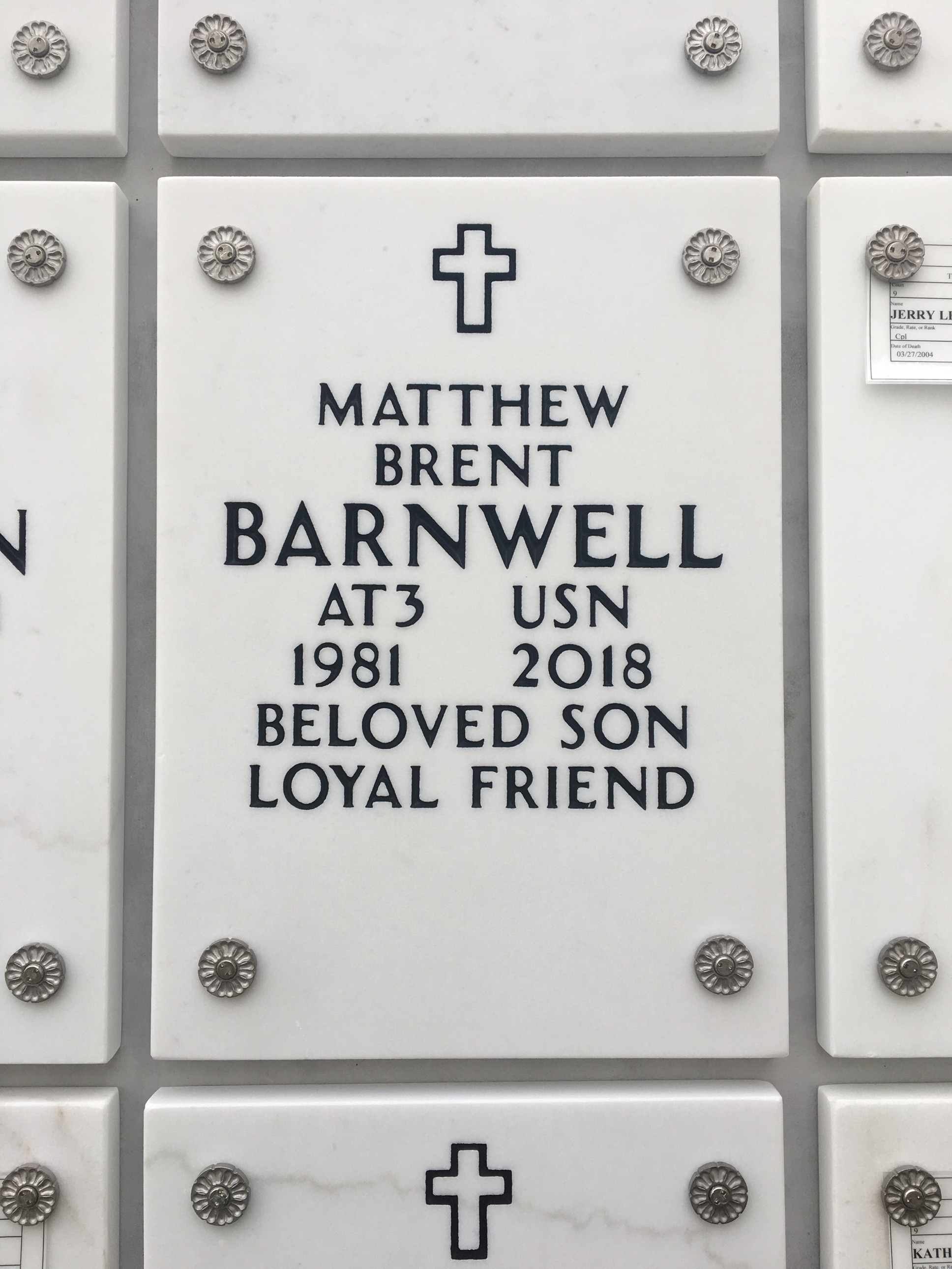 Matthew Brent Barnwell