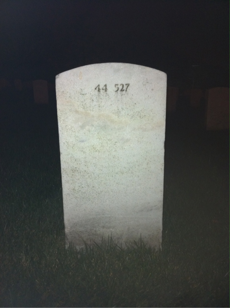 Back of headstone — Phillis Moore