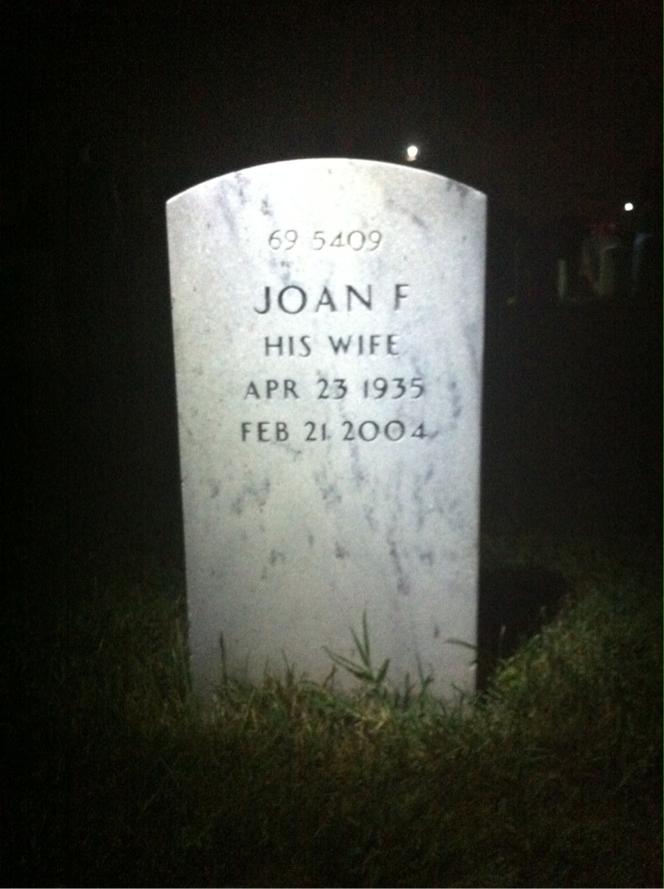 Back of headstone — Victor Di Somma