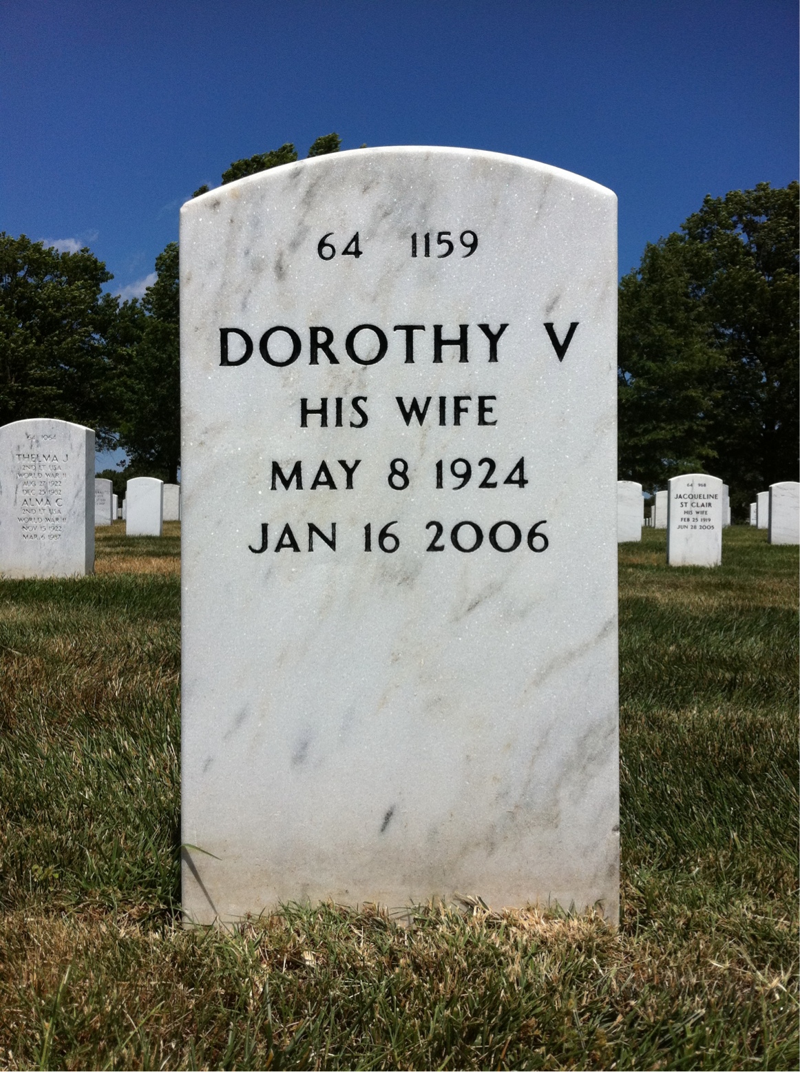 Back of headstone — Stephen Verovich