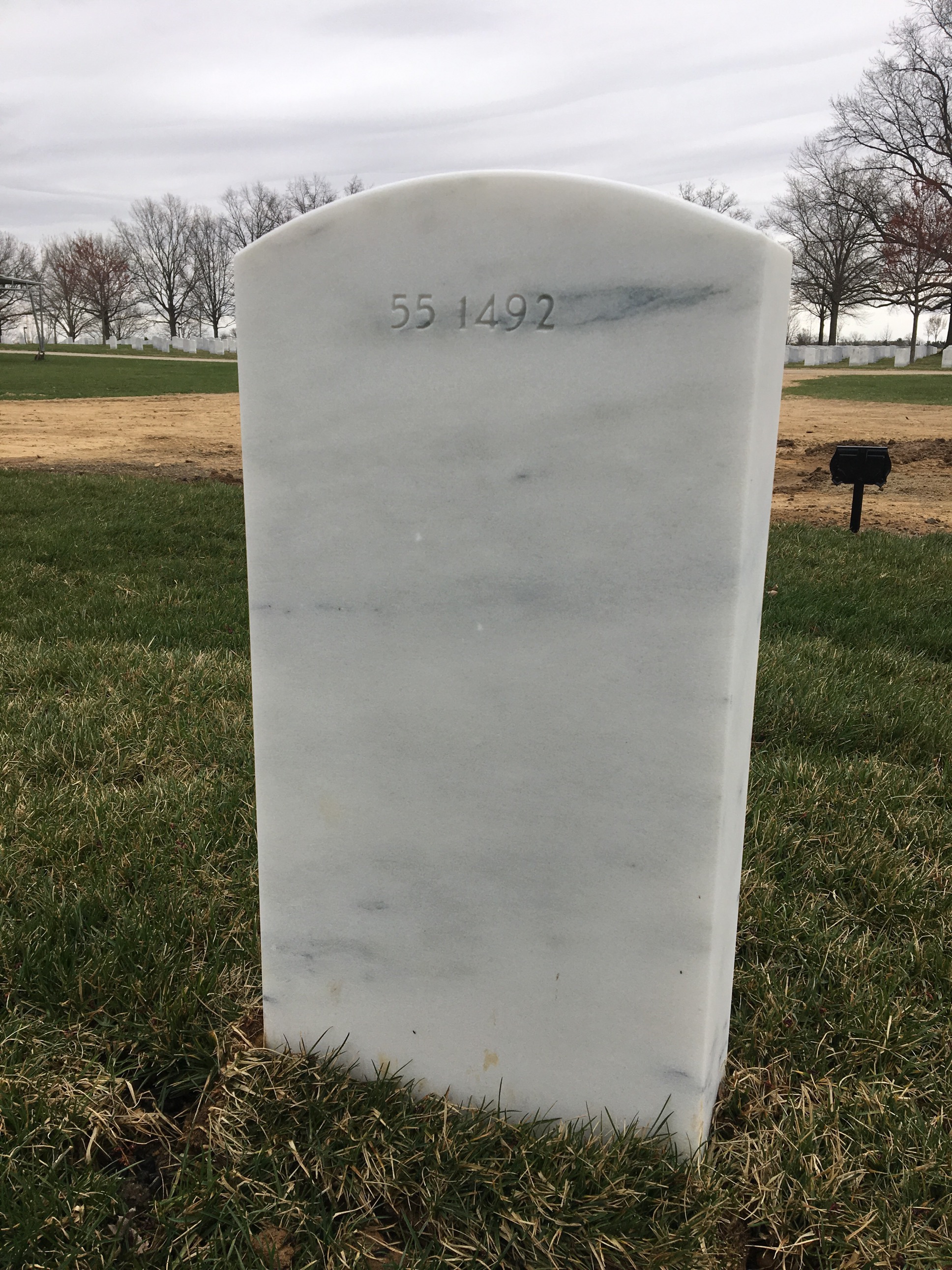 Back of headstone — Varnziel Winfield