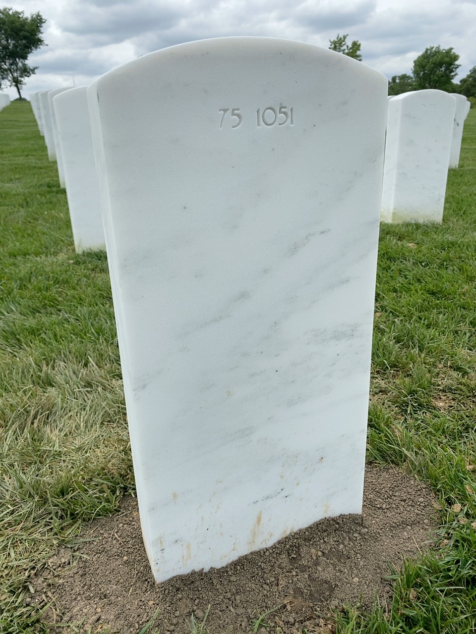 Back of headstone — Brian Francis Piercy