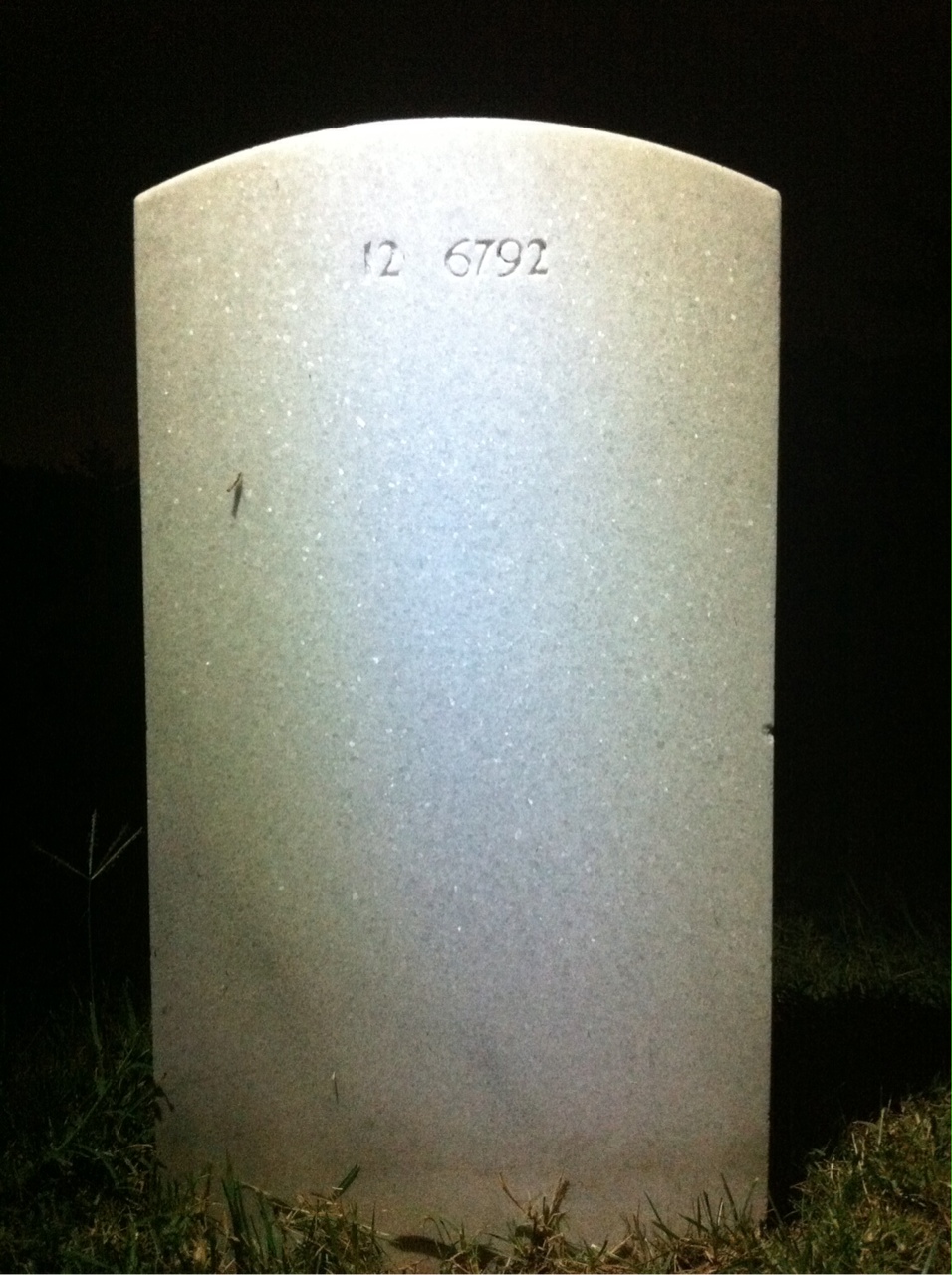 Back of headstone — Mary Mogus