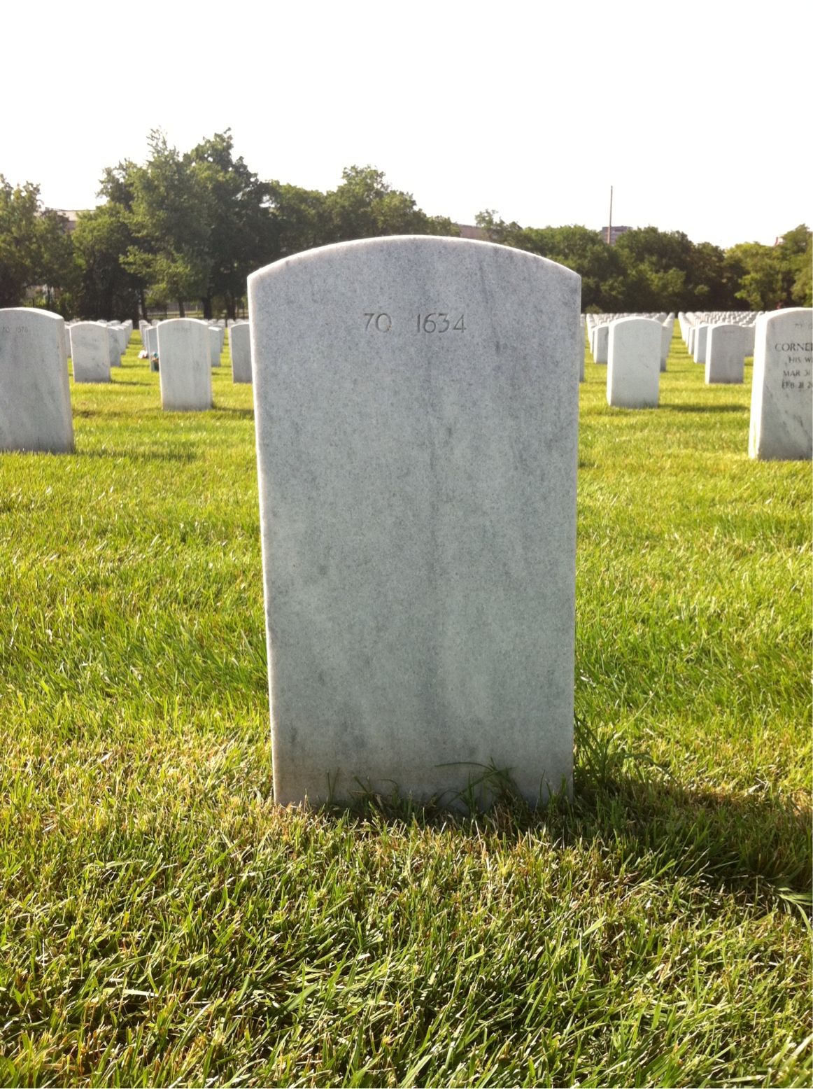 Back of headstone — Dennis Austin