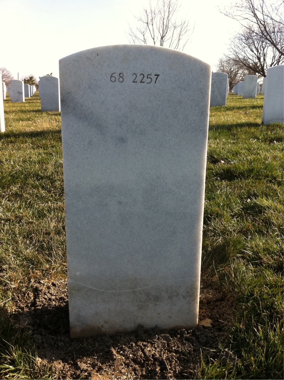 Back of headstone — Wayne Martin Locklin