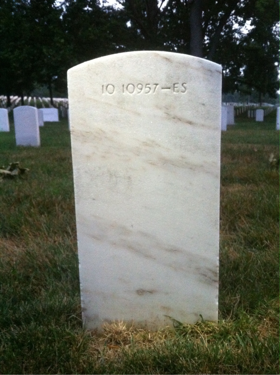 Back of headstone — John Mcneely